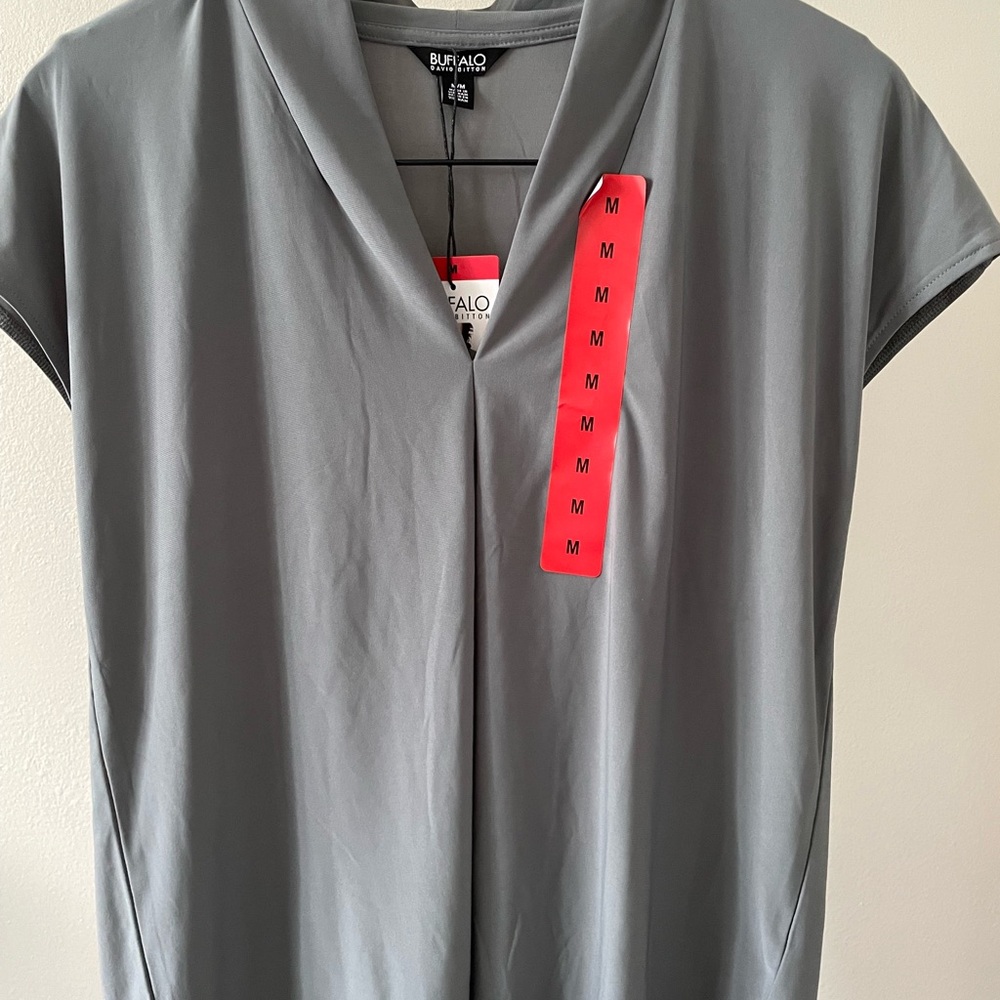 Buffalo Gray V-Neck Dress